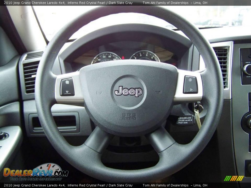 2010 Jeep Grand Cherokee Laredo 4x4 Inferno Red Crystal Pearl / Dark Slate Gray Photo #17