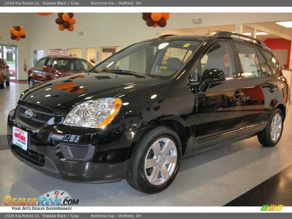 2009 Kia Rondo LX Shadow Black / Gray Photo #2