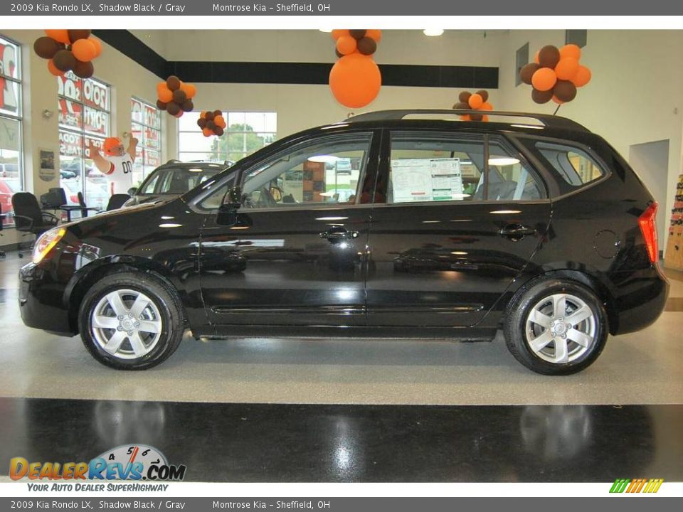 2009 Kia Rondo LX Shadow Black / Gray Photo #3