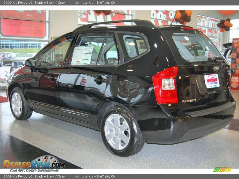 2009 Kia Rondo LX Shadow Black / Gray Photo #4