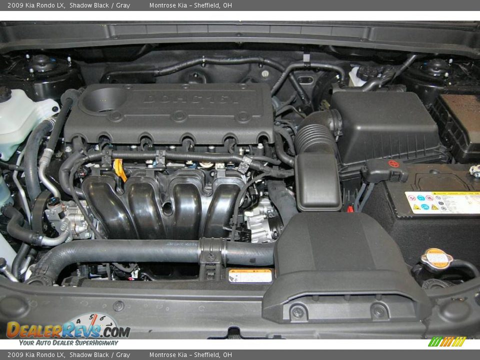 2009 Kia Rondo LX Shadow Black / Gray Photo #17