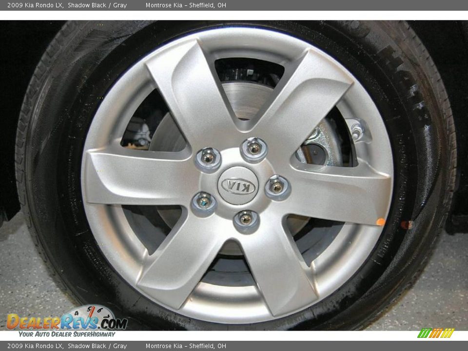 2009 Kia Rondo LX Shadow Black / Gray Photo #20