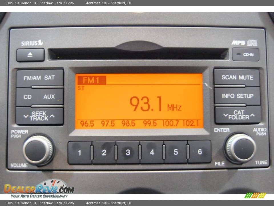 2009 Kia Rondo LX Shadow Black / Gray Photo #23