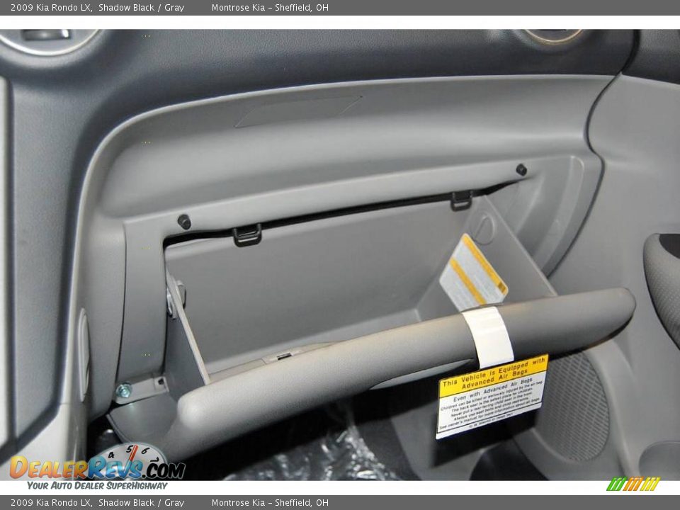 2009 Kia Rondo LX Shadow Black / Gray Photo #27