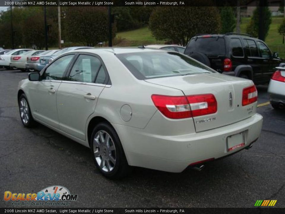 2008 Lincoln MKZ AWD Sedan Light Sage Metallic / Light Stone Photo #2
