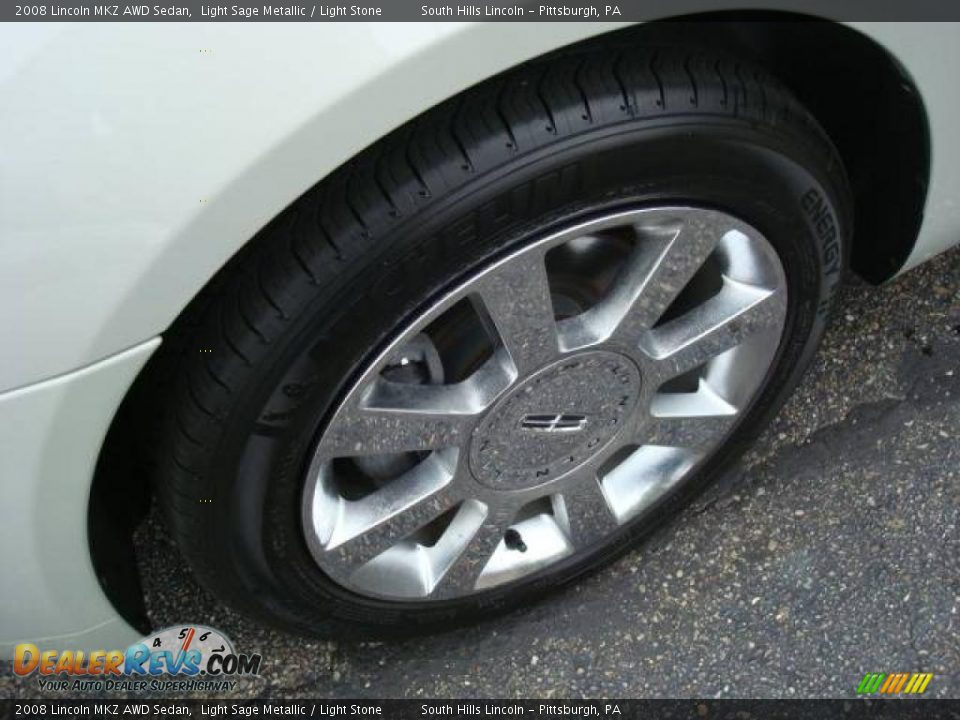 2008 Lincoln MKZ AWD Sedan Light Sage Metallic / Light Stone Photo #7