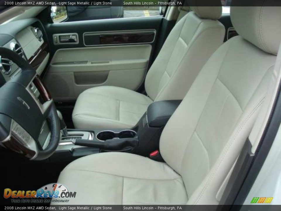 2008 Lincoln MKZ AWD Sedan Light Sage Metallic / Light Stone Photo #8