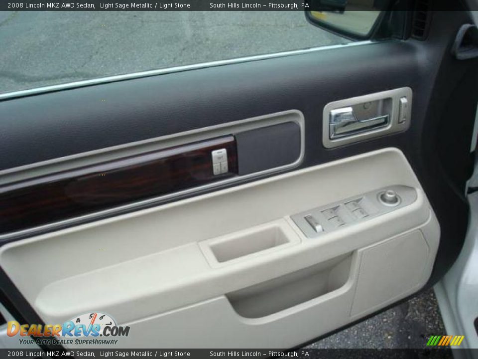 2008 Lincoln MKZ AWD Sedan Light Sage Metallic / Light Stone Photo #11