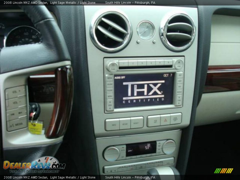 2008 Lincoln MKZ AWD Sedan Light Sage Metallic / Light Stone Photo #13