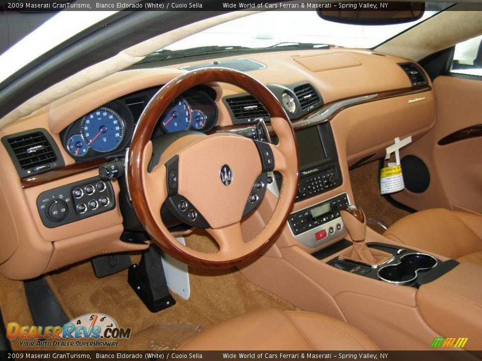2009 Maserati GranTurismo Bianco Eldorado (White) / Cuoio Sella Photo #7