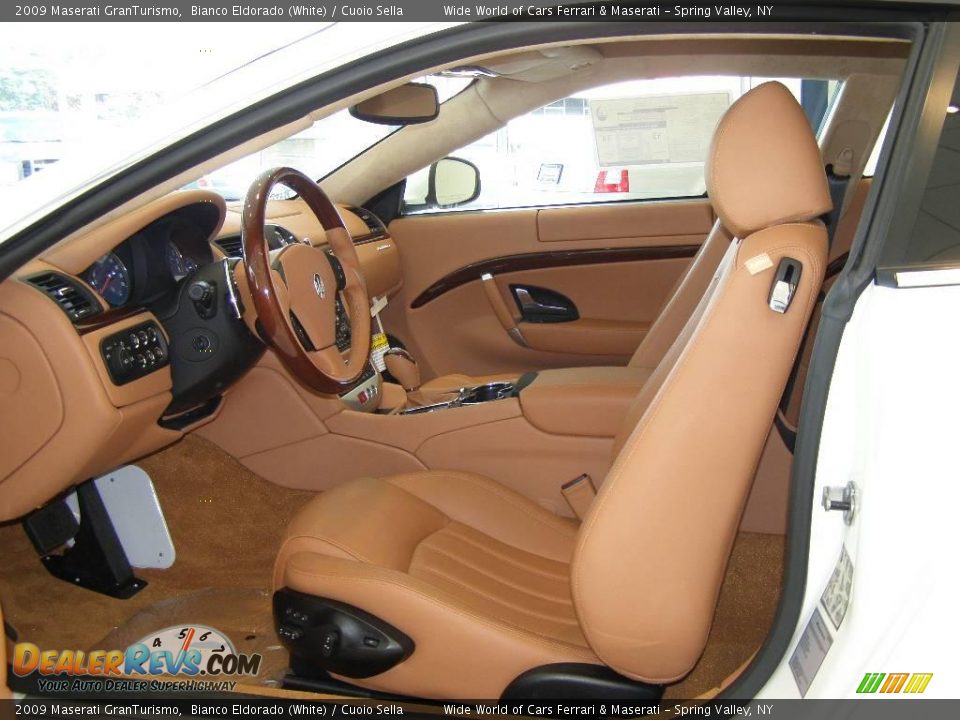 2009 Maserati GranTurismo Bianco Eldorado (White) / Cuoio Sella Photo #9