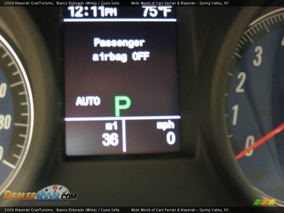 2009 Maserati GranTurismo Bianco Eldorado (White) / Cuoio Sella Photo #15