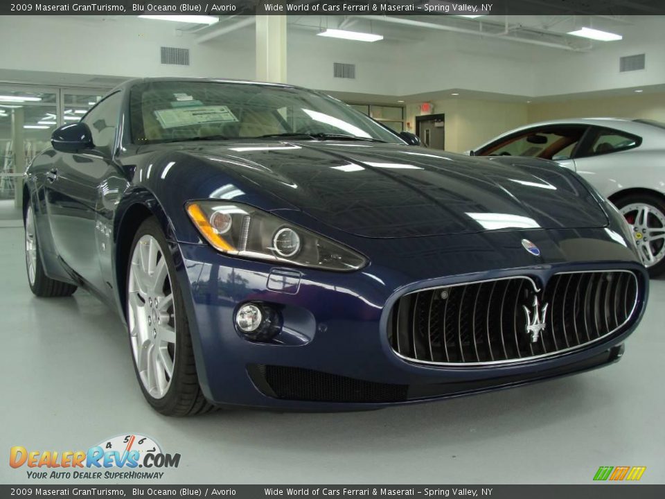 2009 Maserati GranTurismo Blu Oceano (Blue) / Avorio Photo #1
