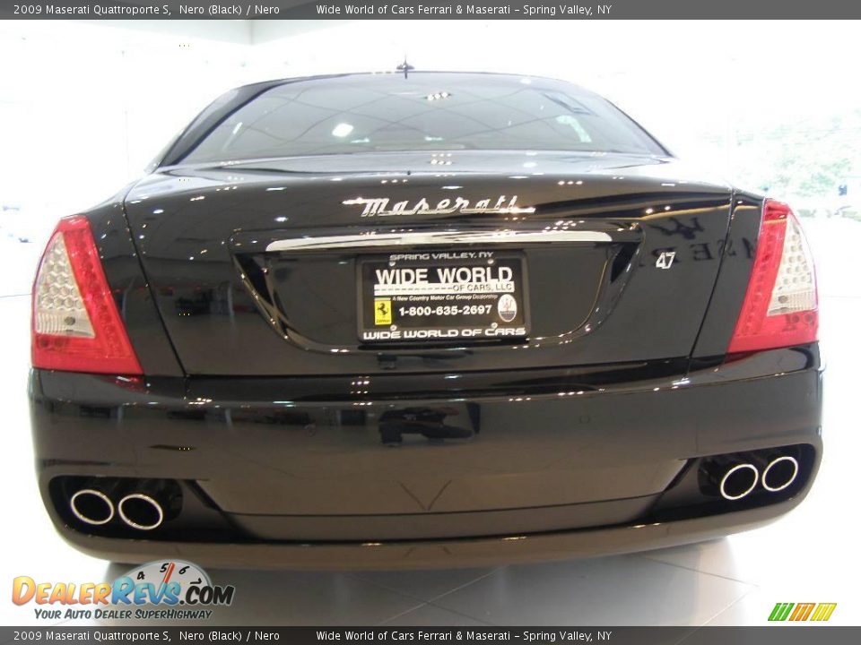 2009 Maserati Quattroporte S Nero (Black) / Nero Photo #6