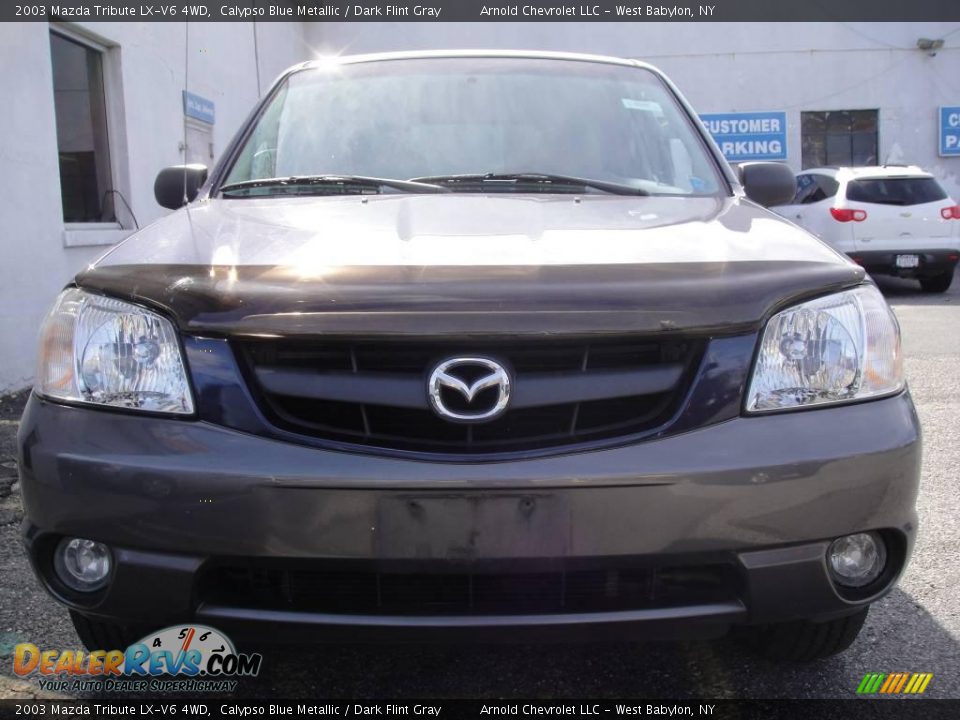 2003 Mazda Tribute LX-V6 4WD Calypso Blue Metallic / Dark Flint Gray Photo #2