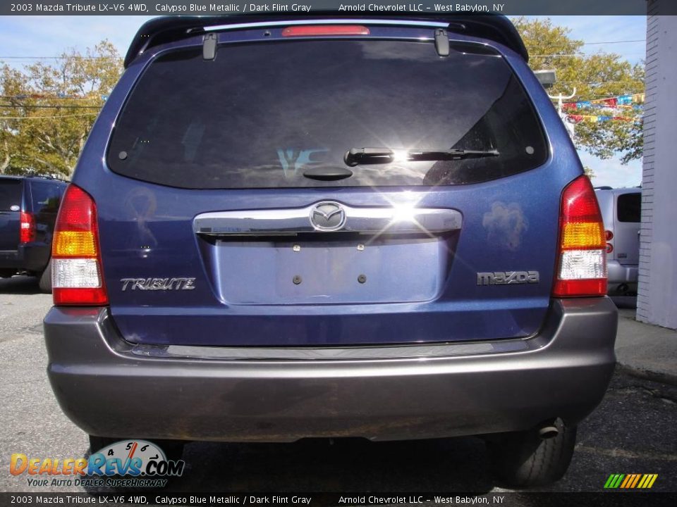 2003 Mazda Tribute LX-V6 4WD Calypso Blue Metallic / Dark Flint Gray Photo #5