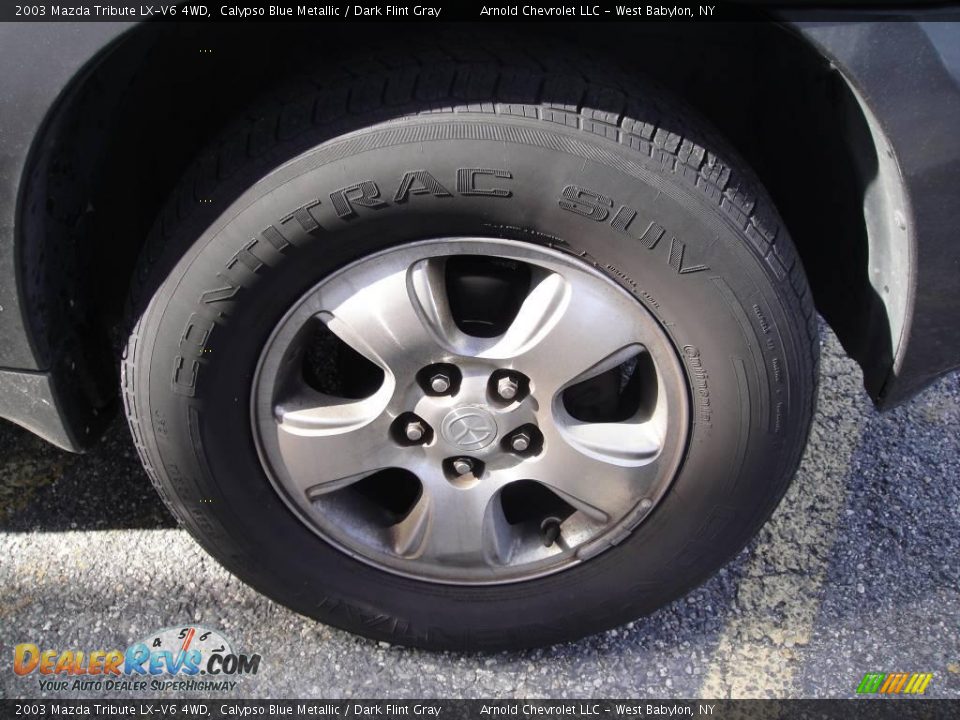 2003 Mazda Tribute LX-V6 4WD Calypso Blue Metallic / Dark Flint Gray Photo #7