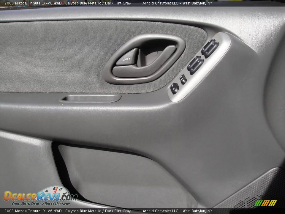 2003 Mazda Tribute LX-V6 4WD Calypso Blue Metallic / Dark Flint Gray Photo #8