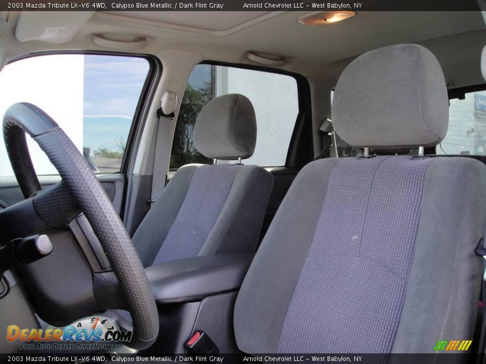 2003 Mazda Tribute LX-V6 4WD Calypso Blue Metallic / Dark Flint Gray Photo #9