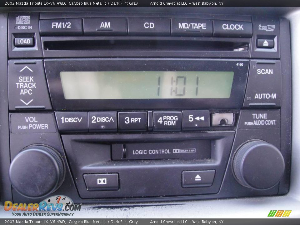 2003 Mazda Tribute LX-V6 4WD Calypso Blue Metallic / Dark Flint Gray Photo #12