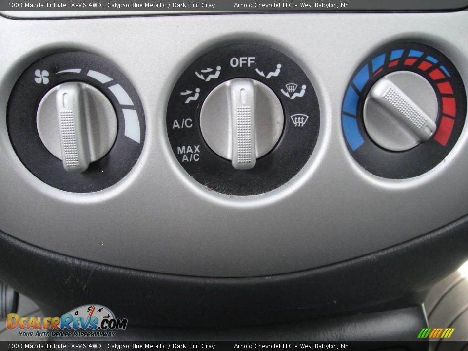 2003 Mazda Tribute LX-V6 4WD Calypso Blue Metallic / Dark Flint Gray Photo #13