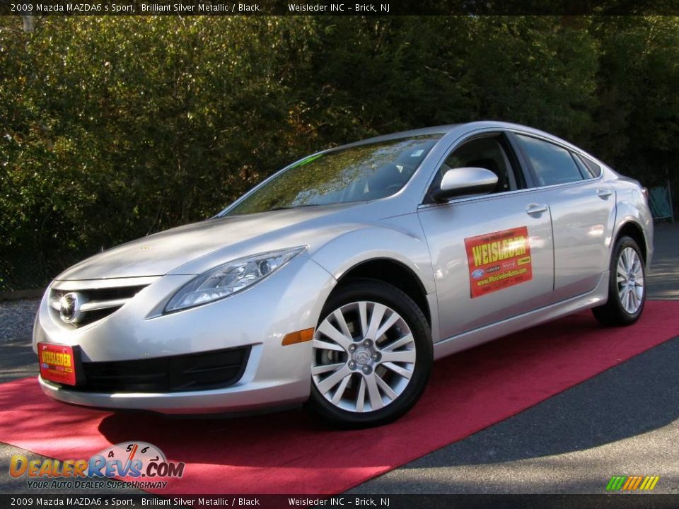 2009 Mazda MAZDA6 s Sport Brilliant Silver Metallic / Black Photo #1