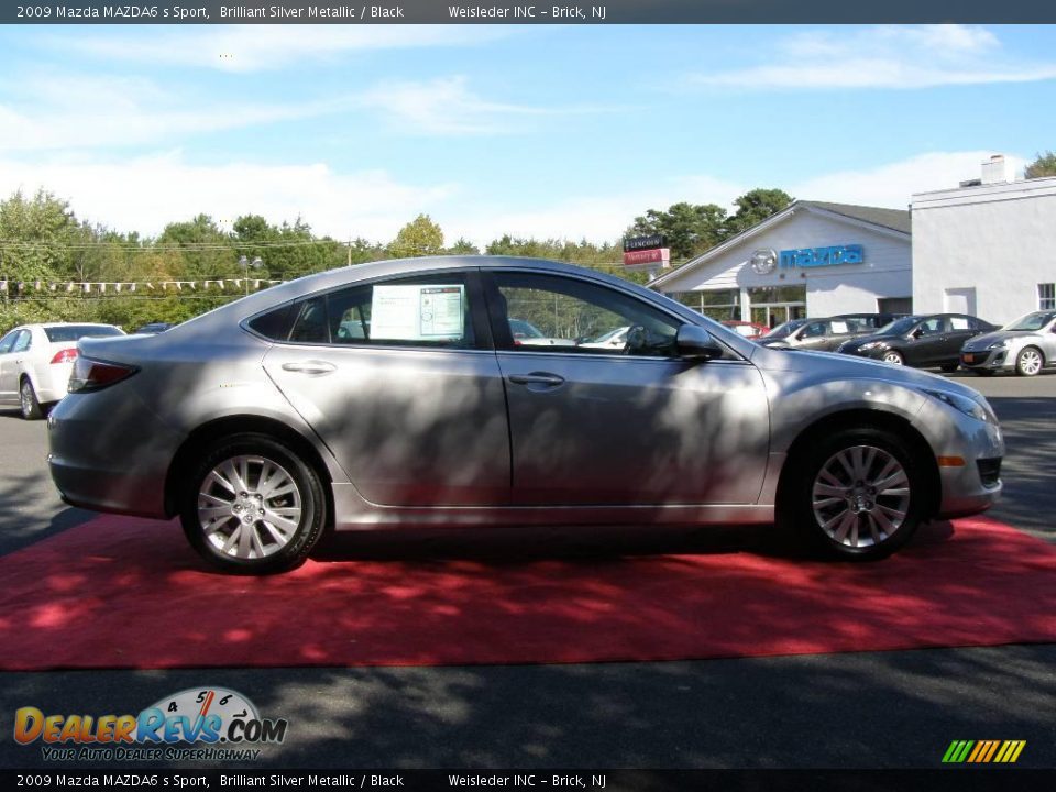 2009 Mazda MAZDA6 s Sport Brilliant Silver Metallic / Black Photo #4