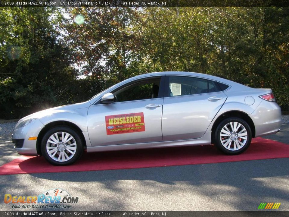 2009 Mazda MAZDA6 s Sport Brilliant Silver Metallic / Black Photo #5