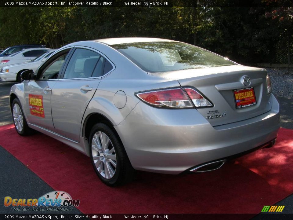 2009 Mazda MAZDA6 s Sport Brilliant Silver Metallic / Black Photo #6