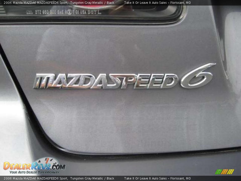 2006 Mazda MAZDA6 MAZDASPEED6 Sport Tungsten Gray Metallic / Black Photo #18