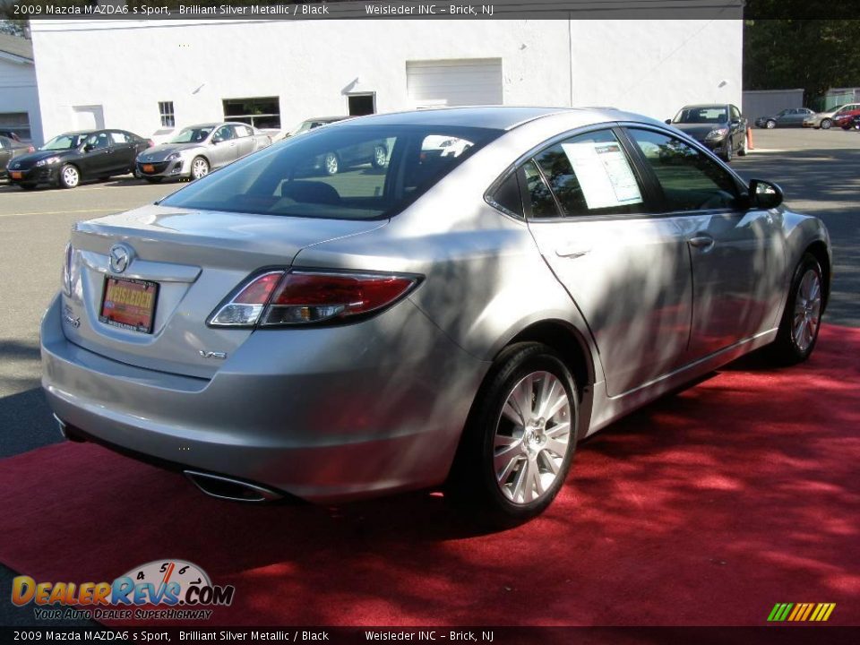2009 Mazda MAZDA6 s Sport Brilliant Silver Metallic / Black Photo #7