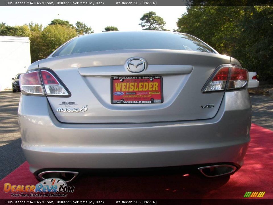 2009 Mazda MAZDA6 s Sport Brilliant Silver Metallic / Black Photo #8