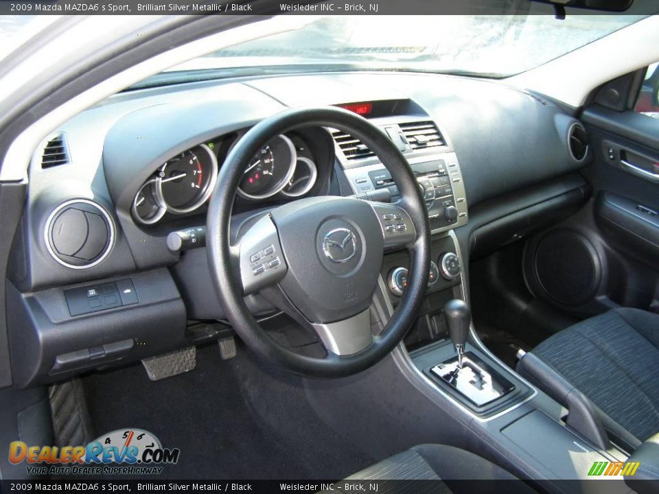 2009 Mazda MAZDA6 s Sport Brilliant Silver Metallic / Black Photo #11