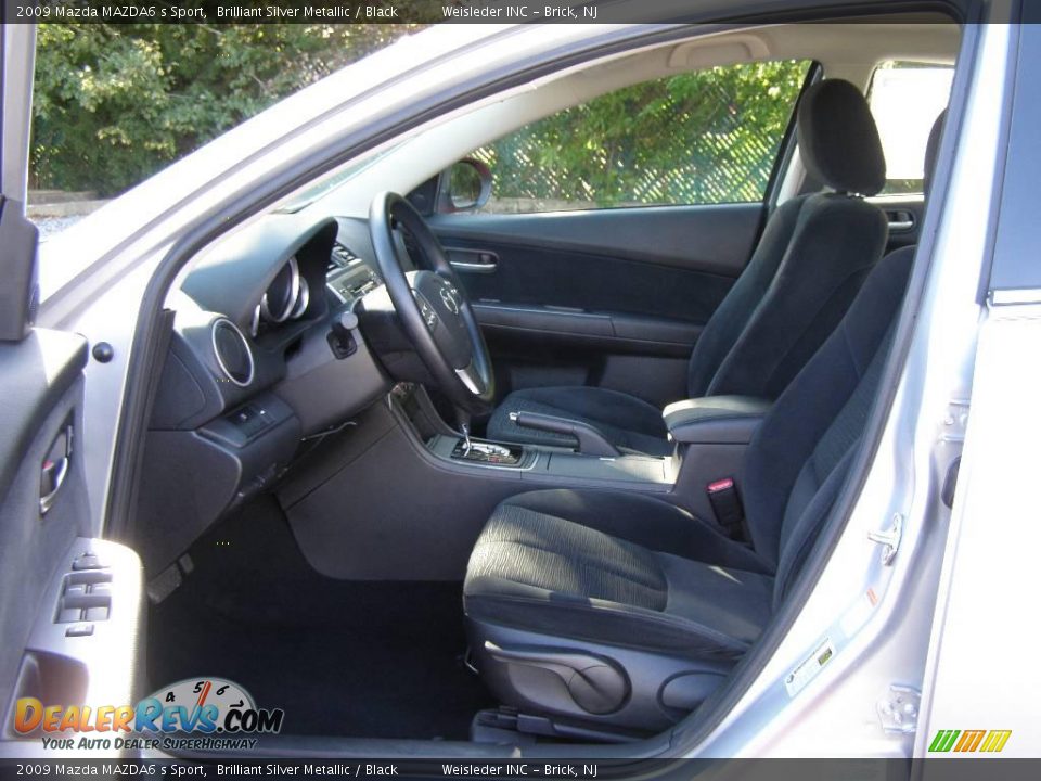 2009 Mazda MAZDA6 s Sport Brilliant Silver Metallic / Black Photo #13