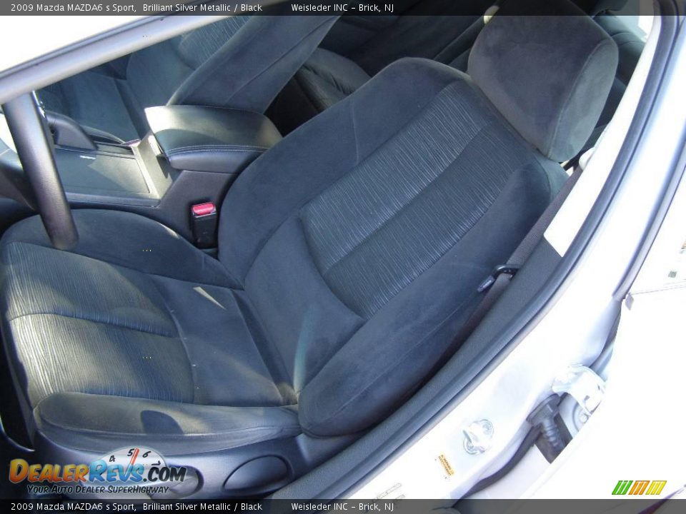 2009 Mazda MAZDA6 s Sport Brilliant Silver Metallic / Black Photo #14