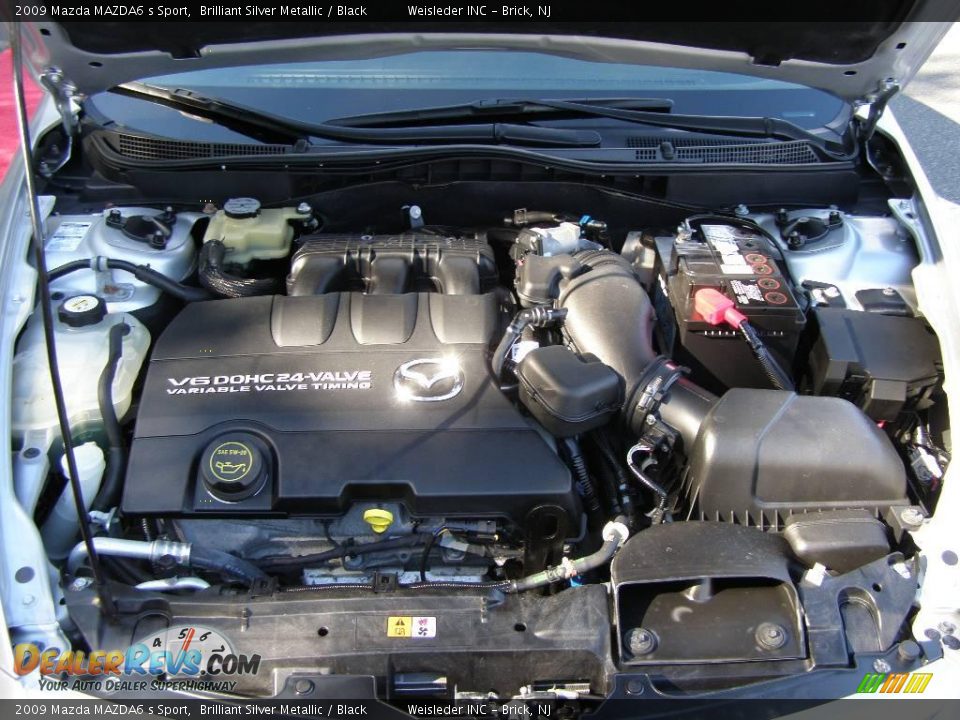 2009 Mazda MAZDA6 s Sport Brilliant Silver Metallic / Black Photo #24