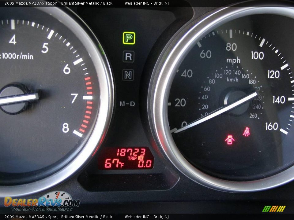 2009 Mazda MAZDA6 s Sport Brilliant Silver Metallic / Black Photo #26
