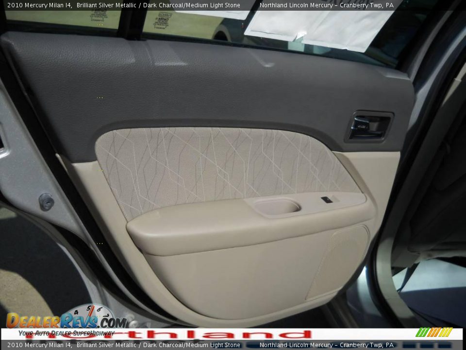 2010 Mercury Milan I4 Brilliant Silver Metallic / Dark Charcoal/Medium Light Stone Photo #10
