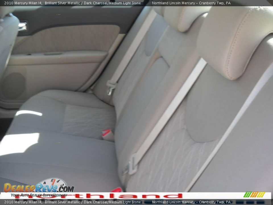 2010 Mercury Milan I4 Brilliant Silver Metallic / Dark Charcoal/Medium Light Stone Photo #12