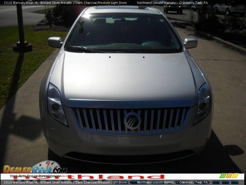 2010 Mercury Milan I4 Brilliant Silver Metallic / Dark Charcoal/Medium Light Stone Photo #14
