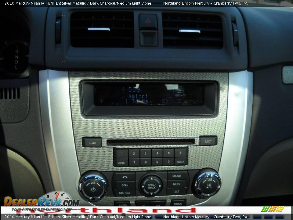 2010 Mercury Milan I4 Brilliant Silver Metallic / Dark Charcoal/Medium Light Stone Photo #17