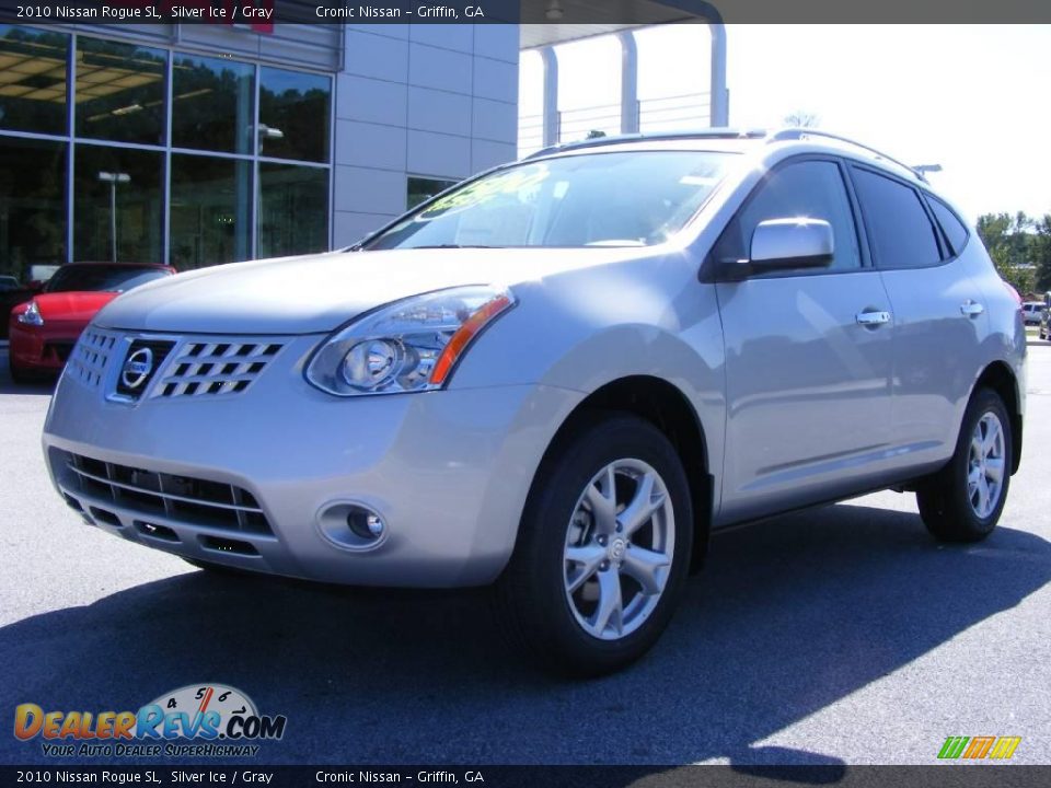2010 Nissan Rogue SL Silver Ice / Gray Photo #2