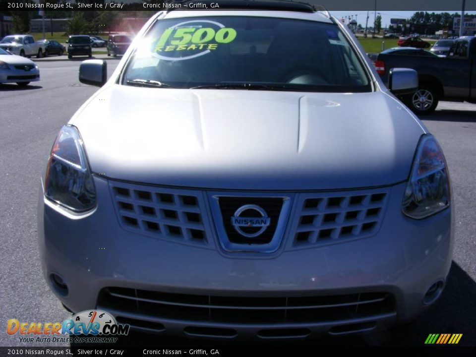 2010 Nissan Rogue SL Silver Ice / Gray Photo #3