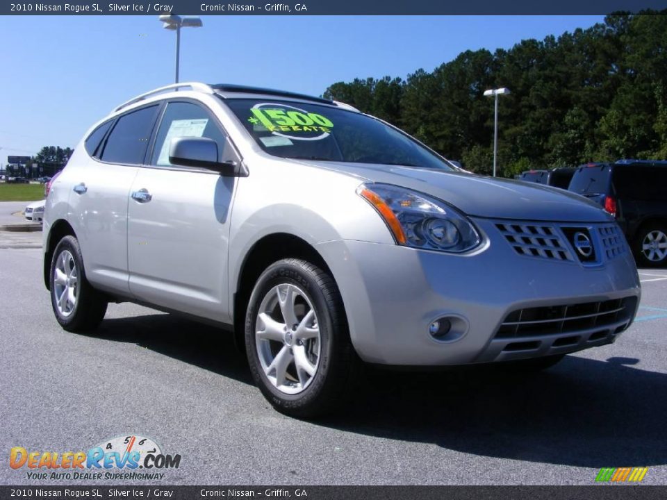 2010 Nissan Rogue SL Silver Ice / Gray Photo #4
