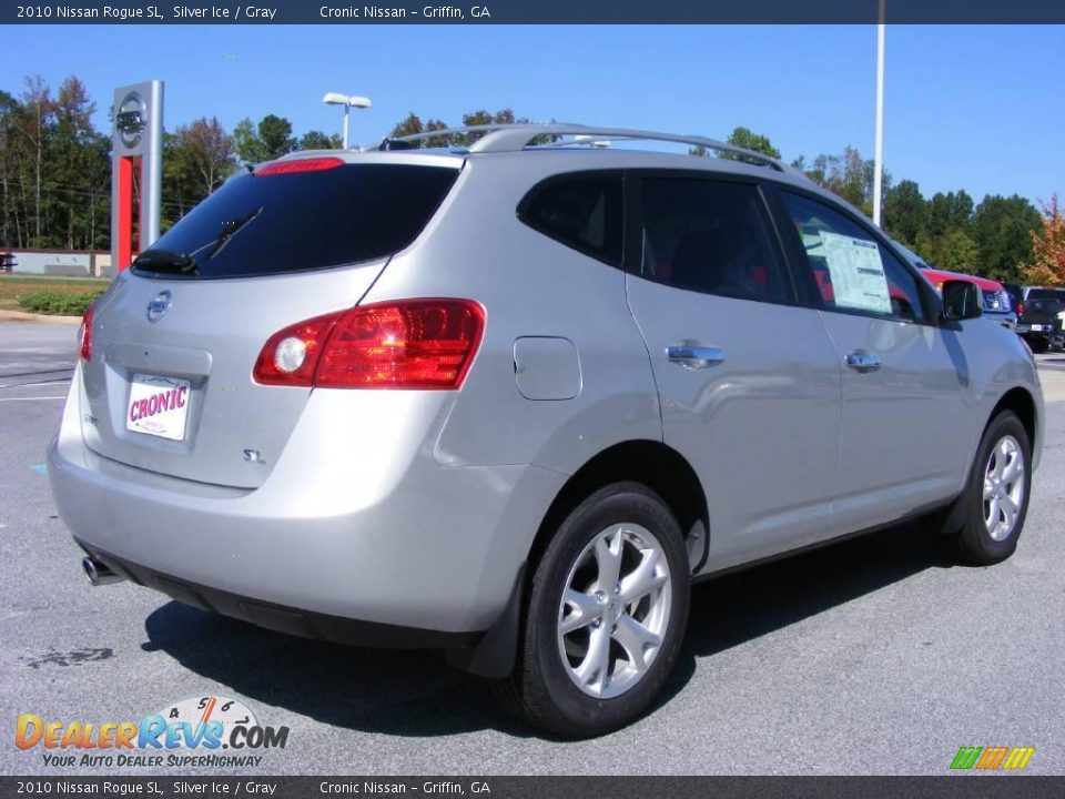 2010 Nissan Rogue SL Silver Ice / Gray Photo #6