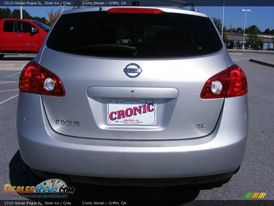 2010 Nissan Rogue SL Silver Ice / Gray Photo #7