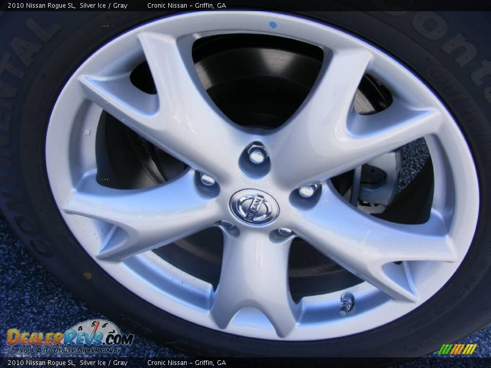 2010 Nissan Rogue SL Silver Ice / Gray Photo #9