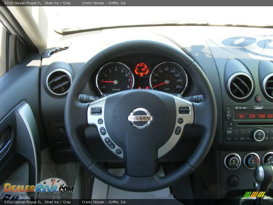 2010 Nissan Rogue SL Silver Ice / Gray Photo #12