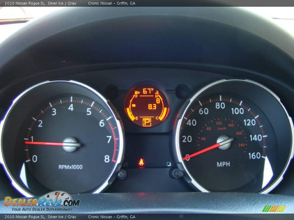 2010 Nissan Rogue SL Silver Ice / Gray Photo #14