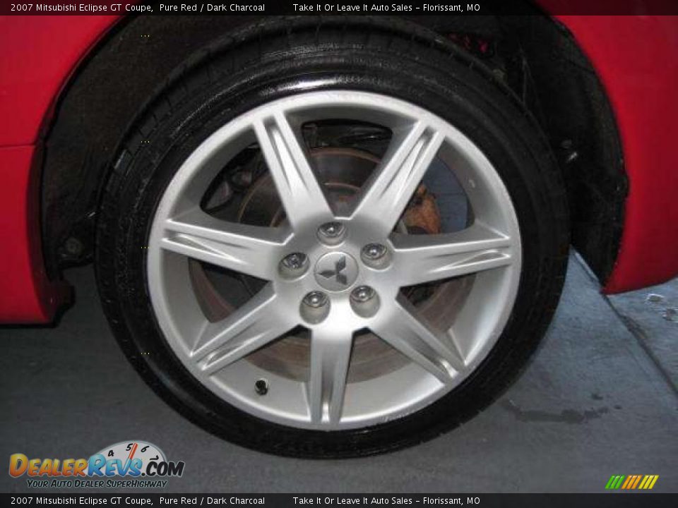 2007 Mitsubishi Eclipse GT Coupe Pure Red / Dark Charcoal Photo #3